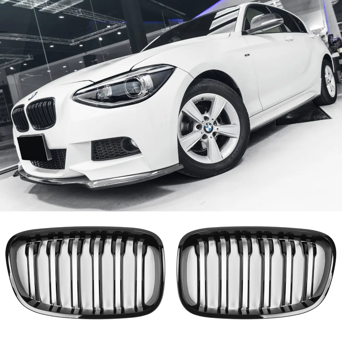 Läikiv must võre BMW 1. seeria F20 F21 jaoks | 2011-2015