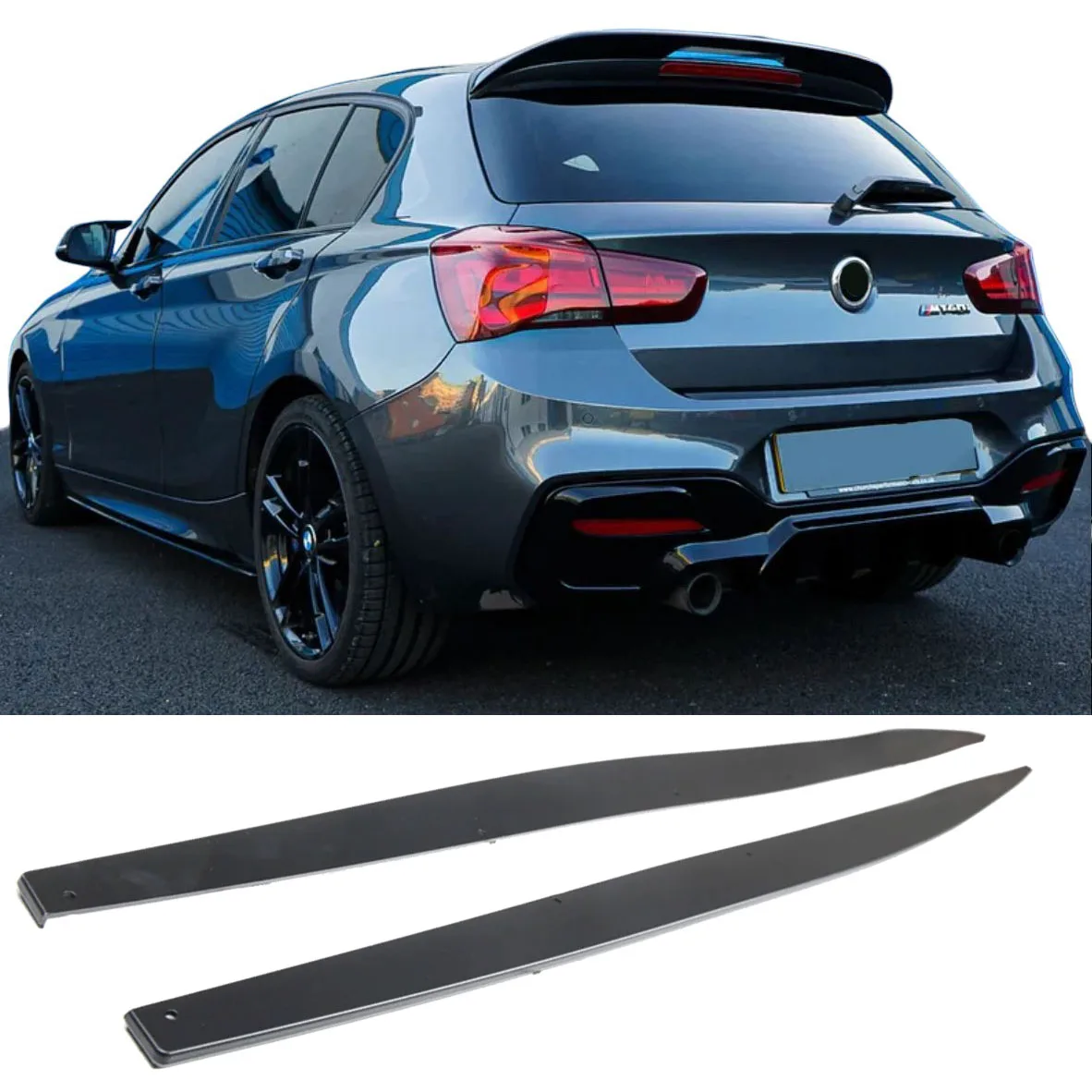 Küljeliistud BMW 1 Series F20 F21 LCI jaoks (KOMPLEKT / ABS) | 2015-2019
