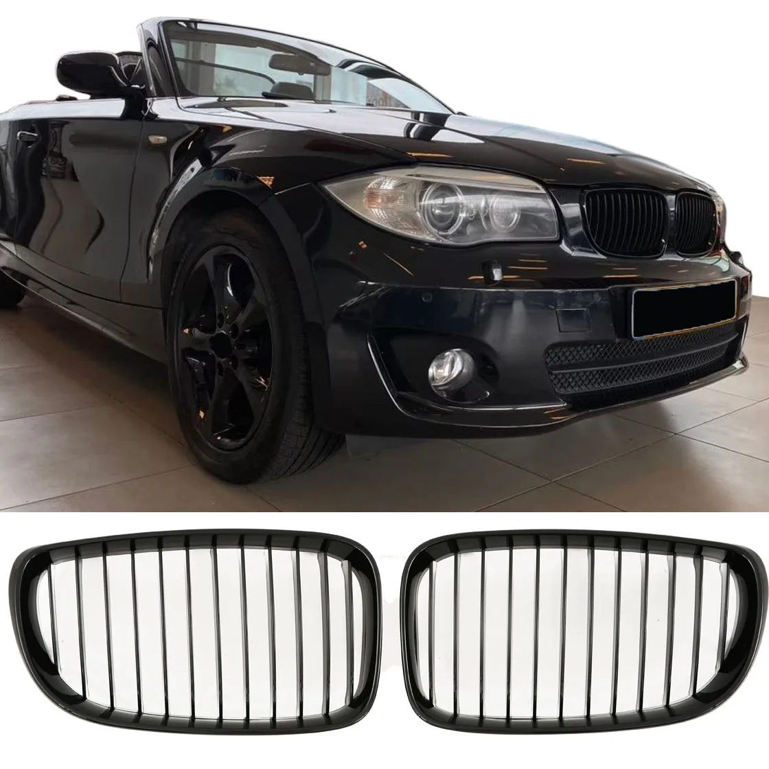 Võre läikiv must BMW 1 Series E87 LCI E81 E82 E88 jaoks | 2007-2011