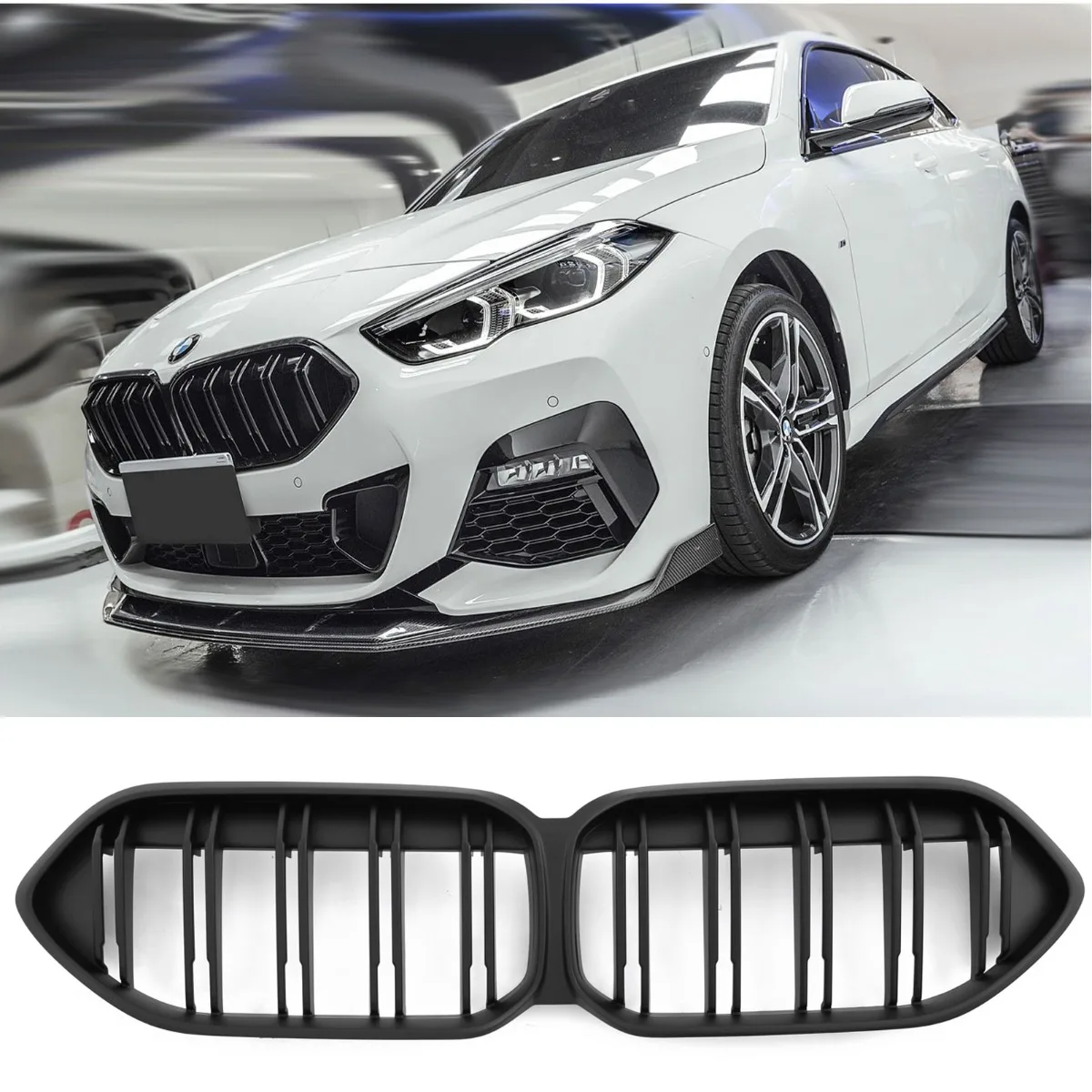 Решётка радиатора матовая чёрная для BMW 2 Series F44 Gran Coupe | 2020-2026