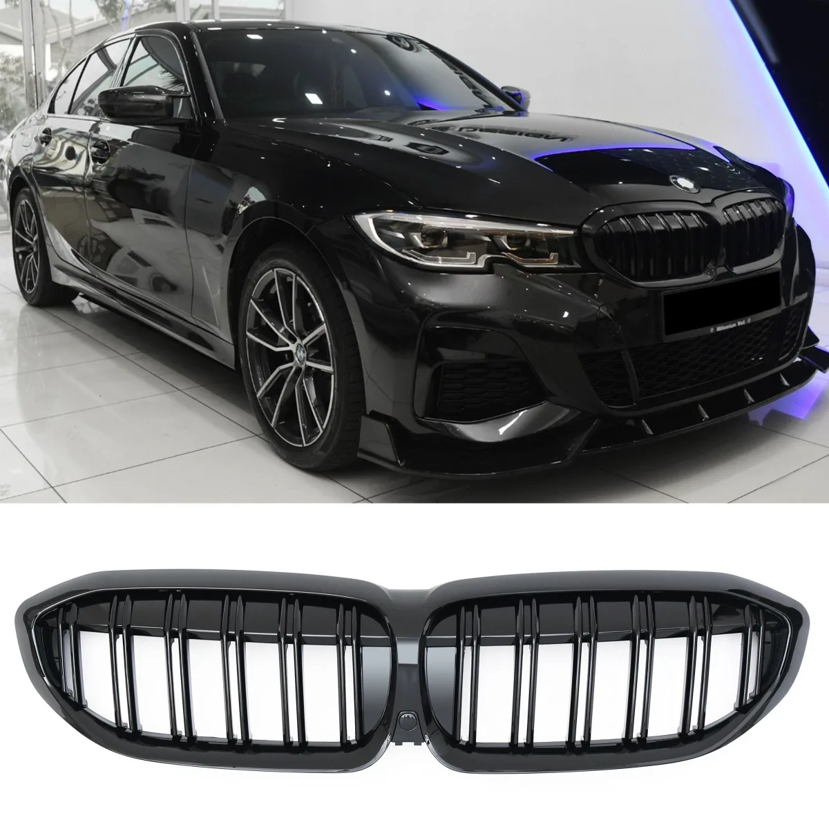 Grille Gloss Black for BMW 3 Series G20 G21 | 2019-2022