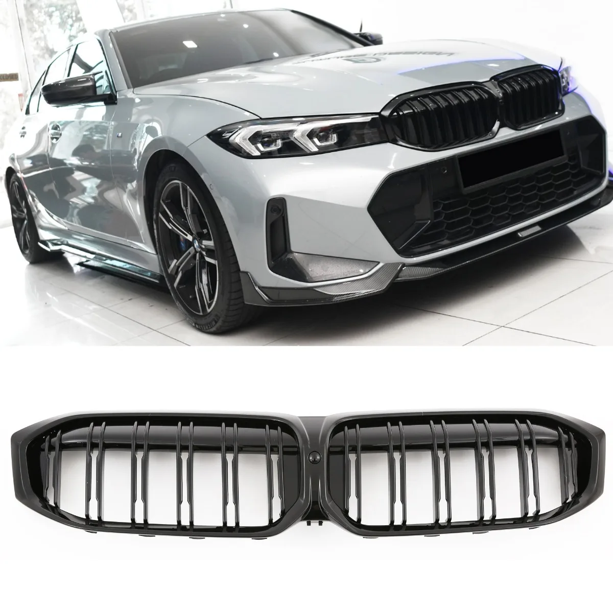 Grille Gloss Black for BMW 3 Series G20 G21 LCI | 2022-2026