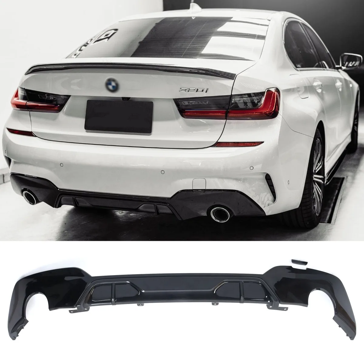 Diffuser for BMW 3 Series G20 vor-LCI with M Package | 2019-2022