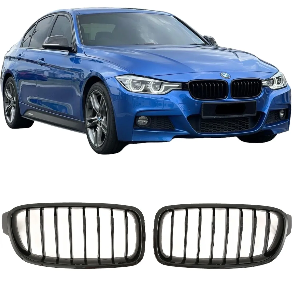 Iluvõre läikiv must BMW 3-seeria F30 F31 jaoks | 2011-2019