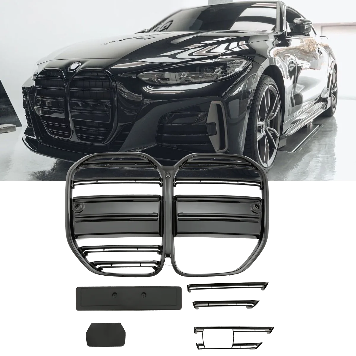 Grille Grille Gloss Black for BMW 4 Series G22 G23 | 2020-2026