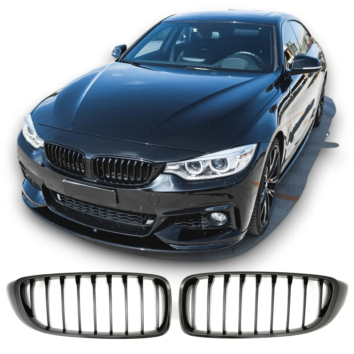 Iluvõre läikiv must BMW 4-seeria F32, F36 & F80, F82 jaoks | 2013-2021