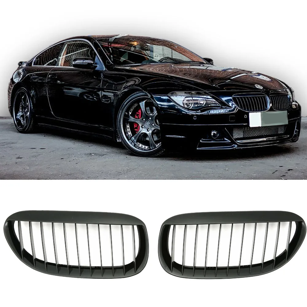 Решётка глянцевая чёрная для BMW 6 Series E63 и E64