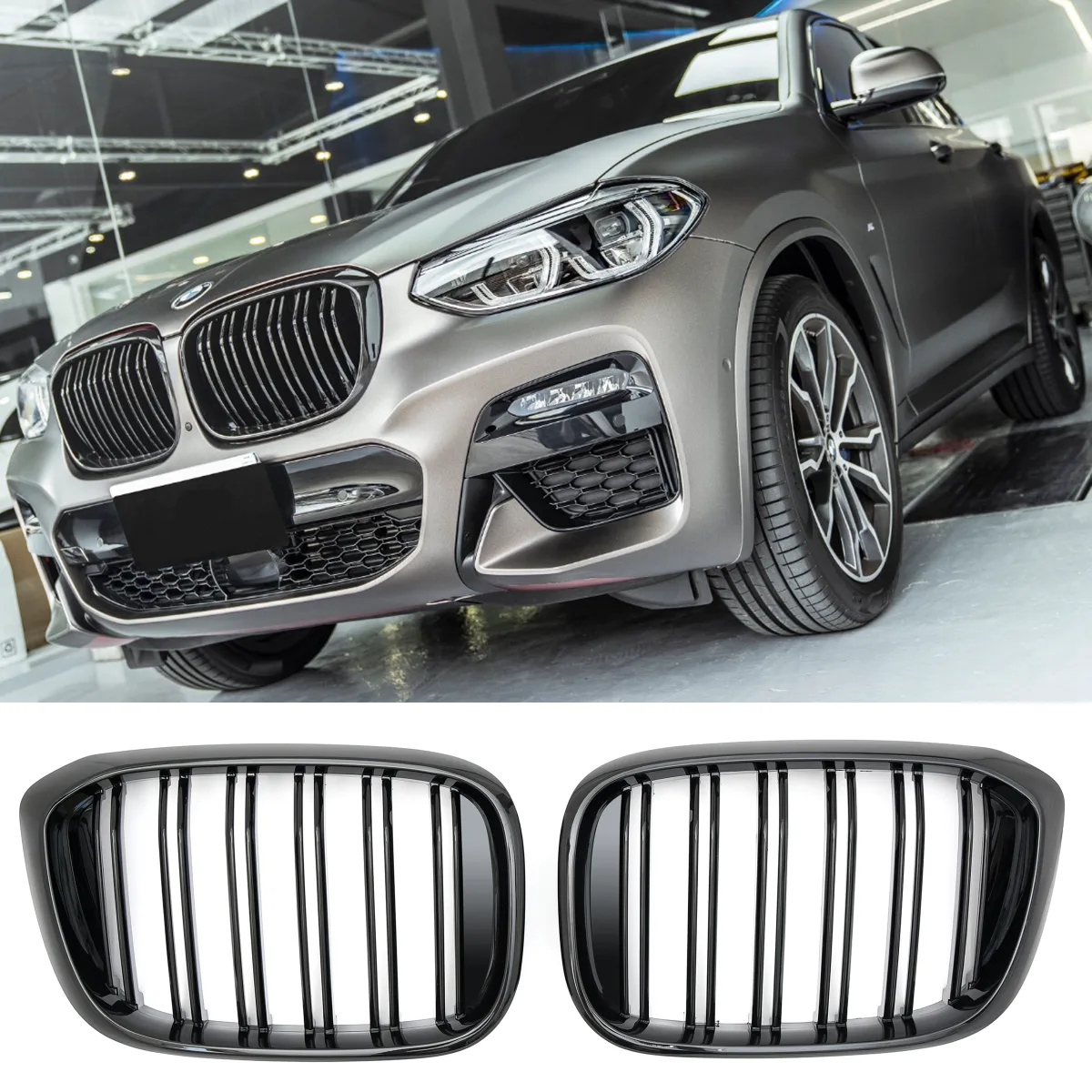 Grille Gloss Black for BMW X3 X4 G01 G02 | 2017-2021