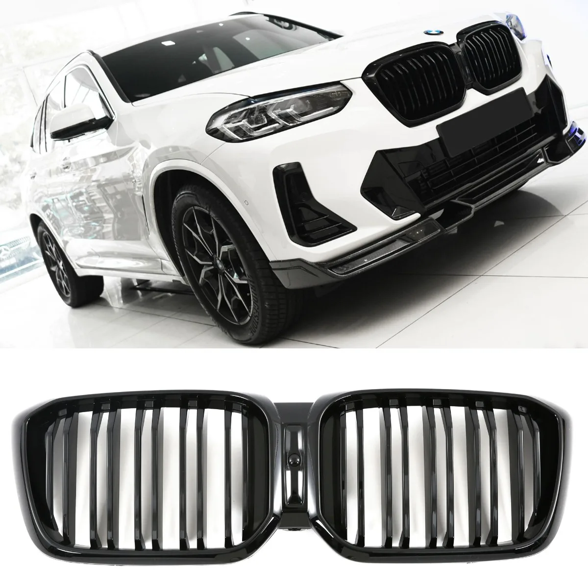 Grille Gloss Black for BMW X3 X4 G01 G02 LCI | 2021-2024