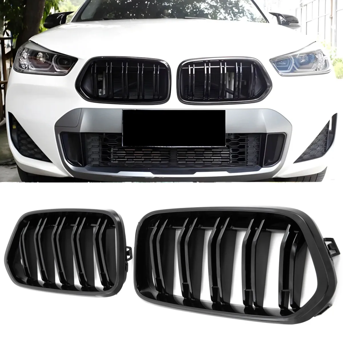 Grille Grille Gloss Black for BMW X2 F39 | 2018-2023