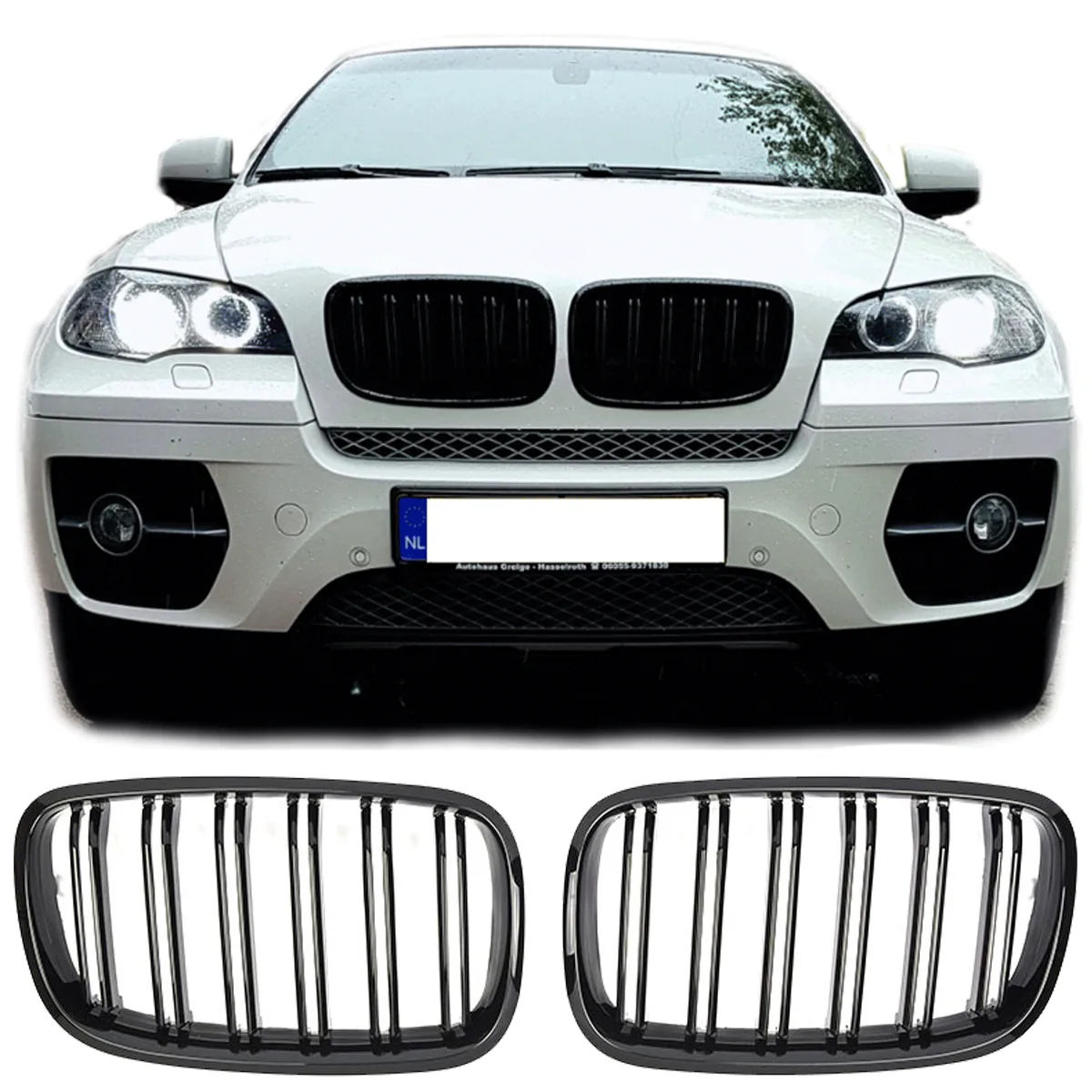 Läikiv must võre BMW X5 X6 E70 E71 jaoks | 2007-2014