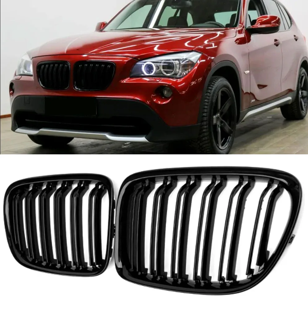 Глянцевая чёрная решётка для BMW X1 E84 | 2009-2015