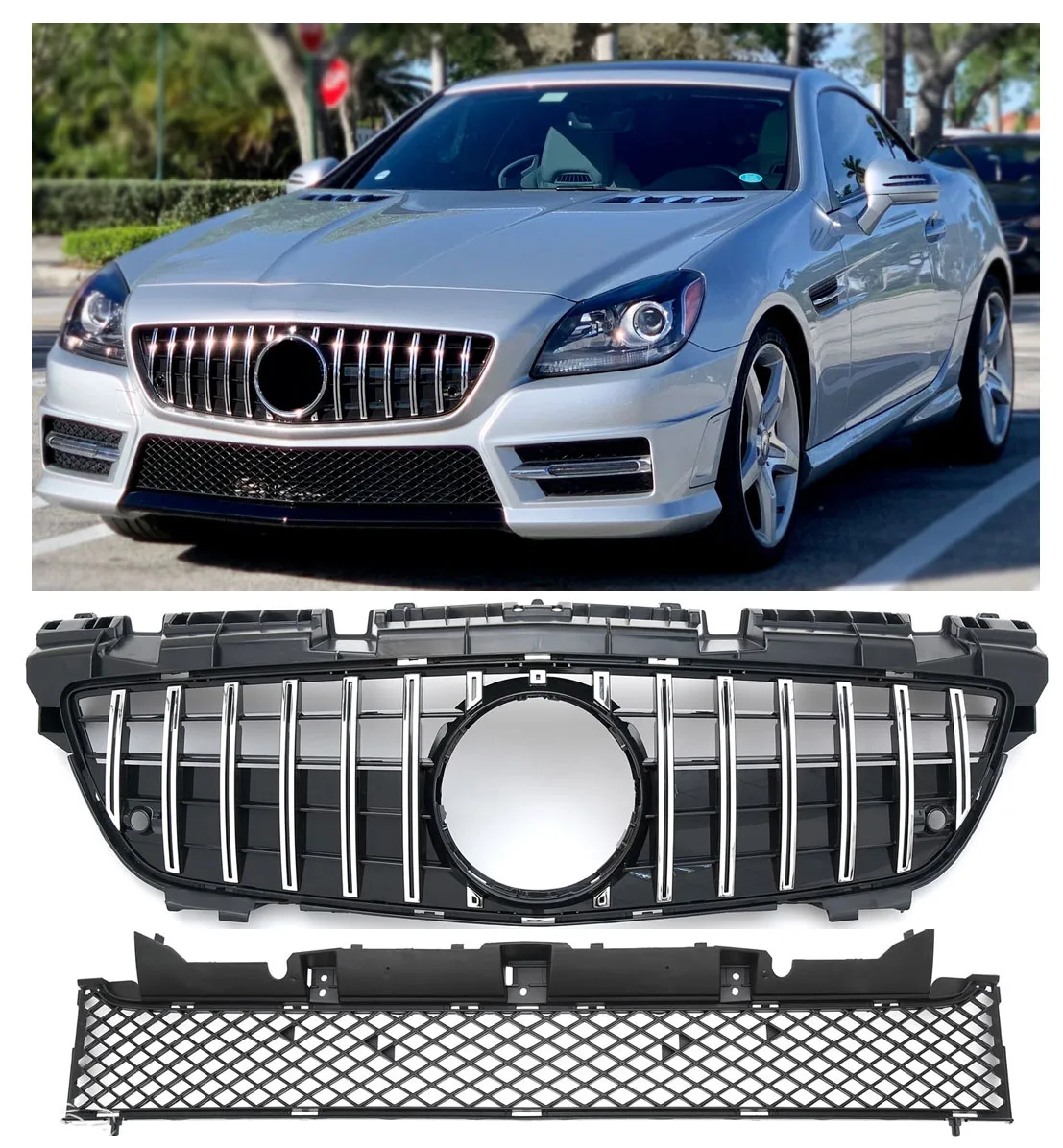Panamericana GT Grille for Mercedes R172 SLK | 2011-2015