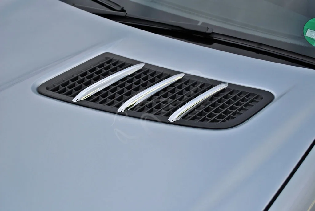 chrome Air Intakes Fins Bonnet for Mercedes R172 SLK | 2015-2020