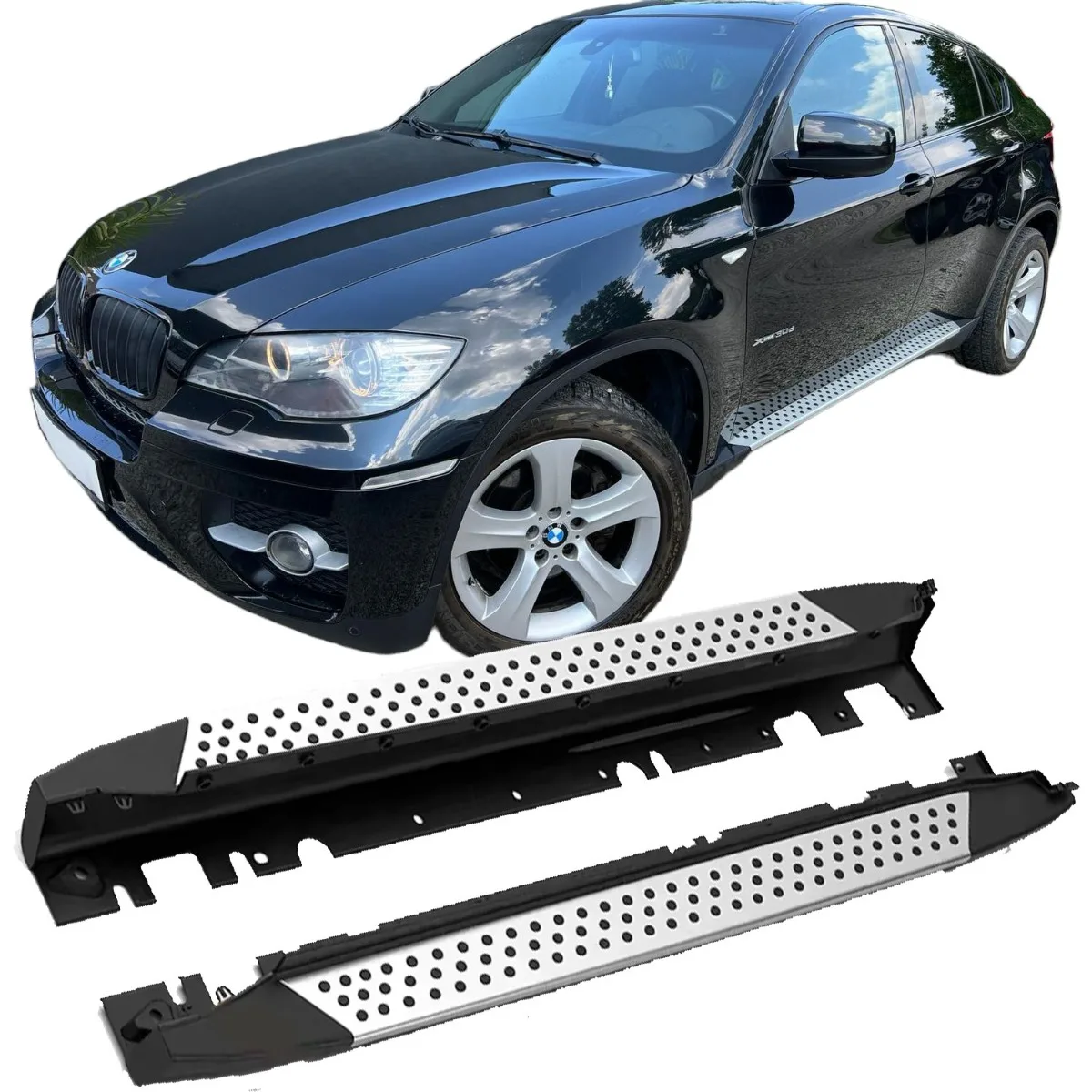 Alumiiniumist astinlauad libisemisvastaste naastudega mudelile BMW X6 E71 | 2008-2014