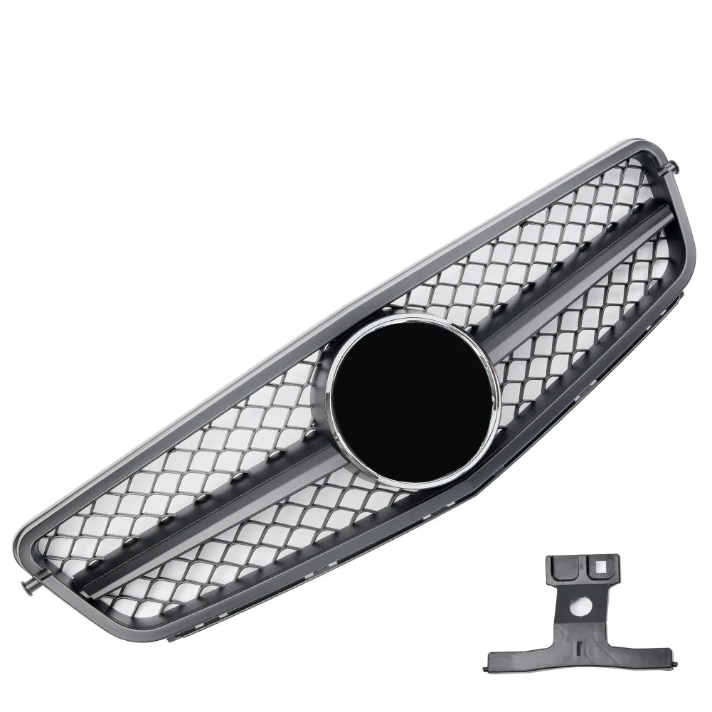 Grille for Mercedes W204 C204 Coupe Matte Black | 2007-2014