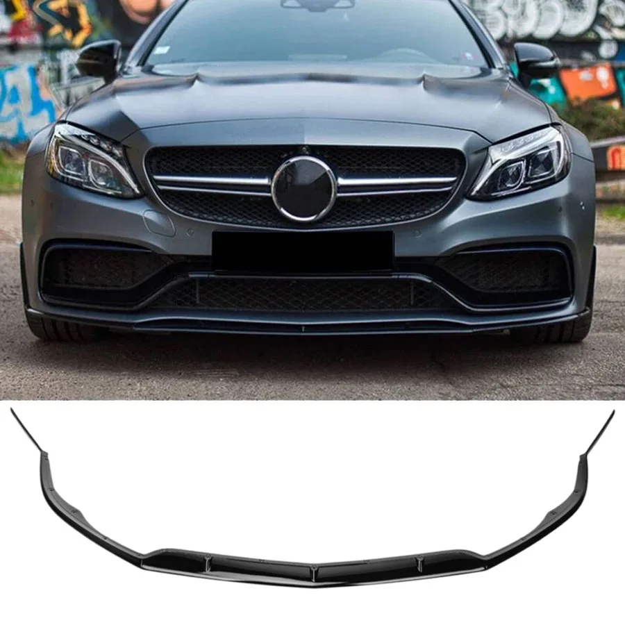 Front spoiler Front Lip Spoiler for Mercedes W205 ONLY C63 AMG