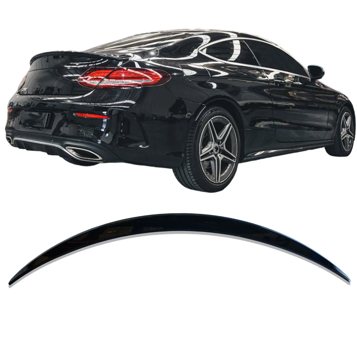 Rear Wing Spoiler for Mercedes-benz C205 C-Class Coupe | 2014-2021