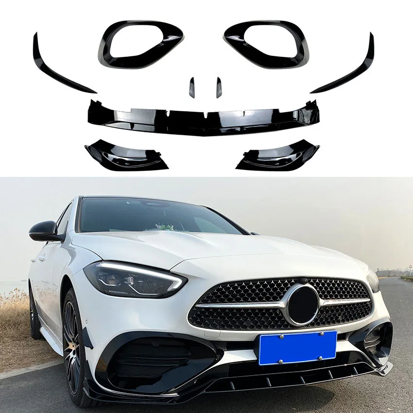 Esispoileri esihuul Aero spoiler W206 S206 C-klassi AMG Line jaoks | 2021-2026