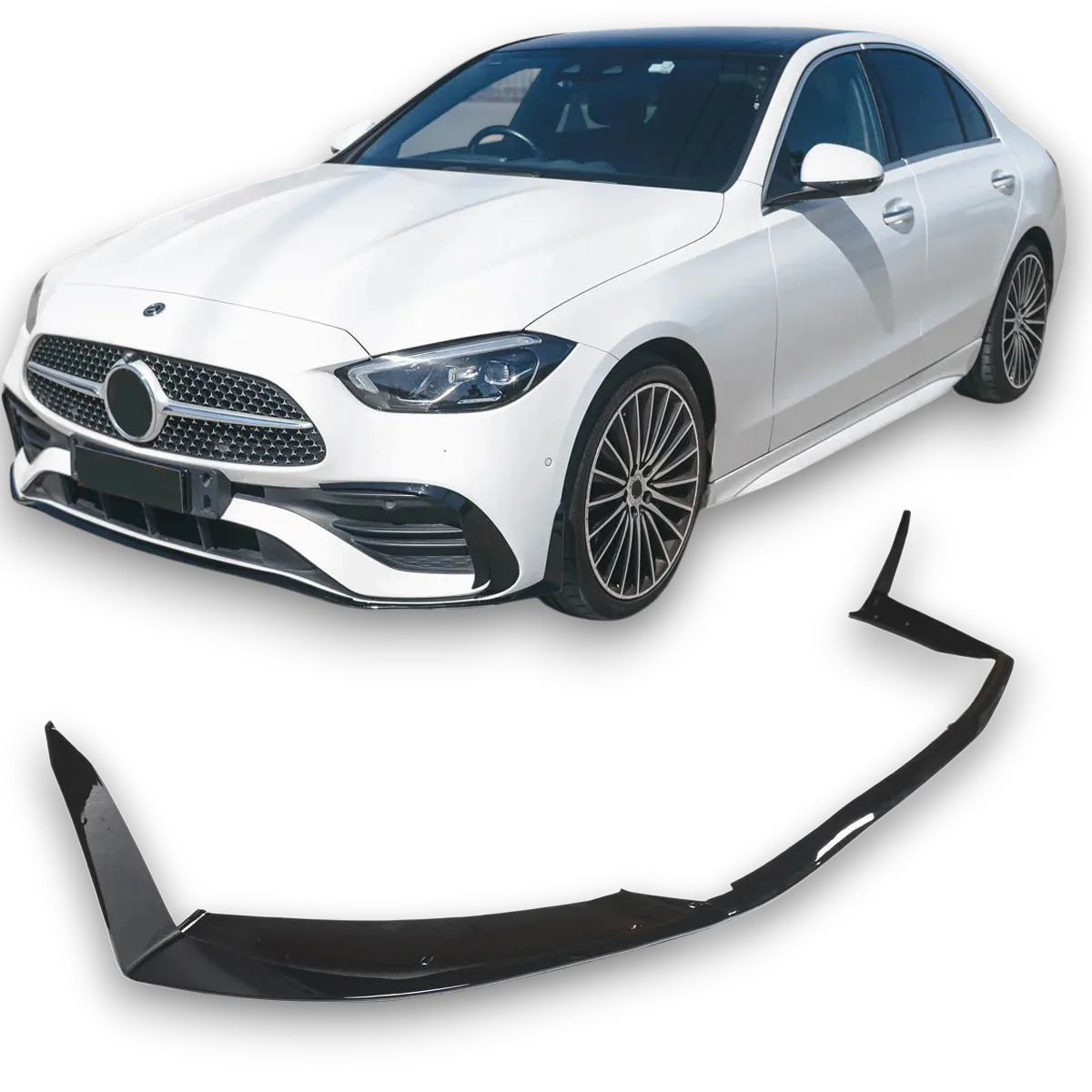 Esispoiler eesmine huulespoiler Mercedes W206 S206 AMG Line jaoks | 2021-2026