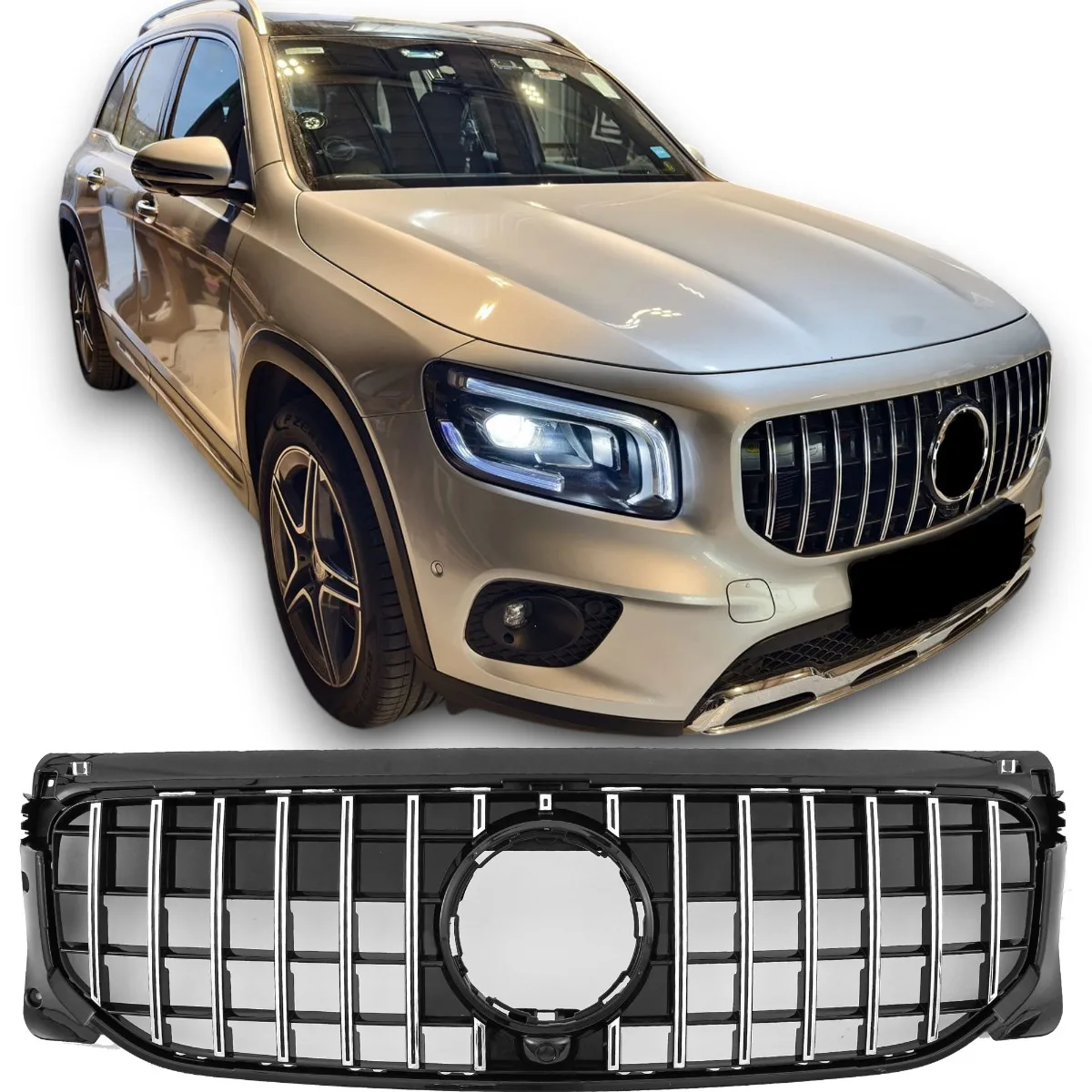 Решётка радиатора Panamericana GT для Mercedes X247 GLB дорестайлинг | 2019-2023