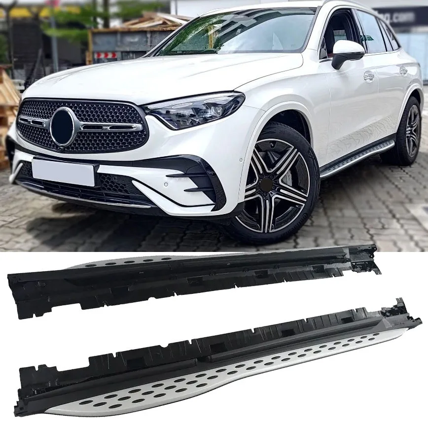 Алюминиевые подножки с противоскользящими шипами для Mercedes X254 C254 GLC | 2022-2026