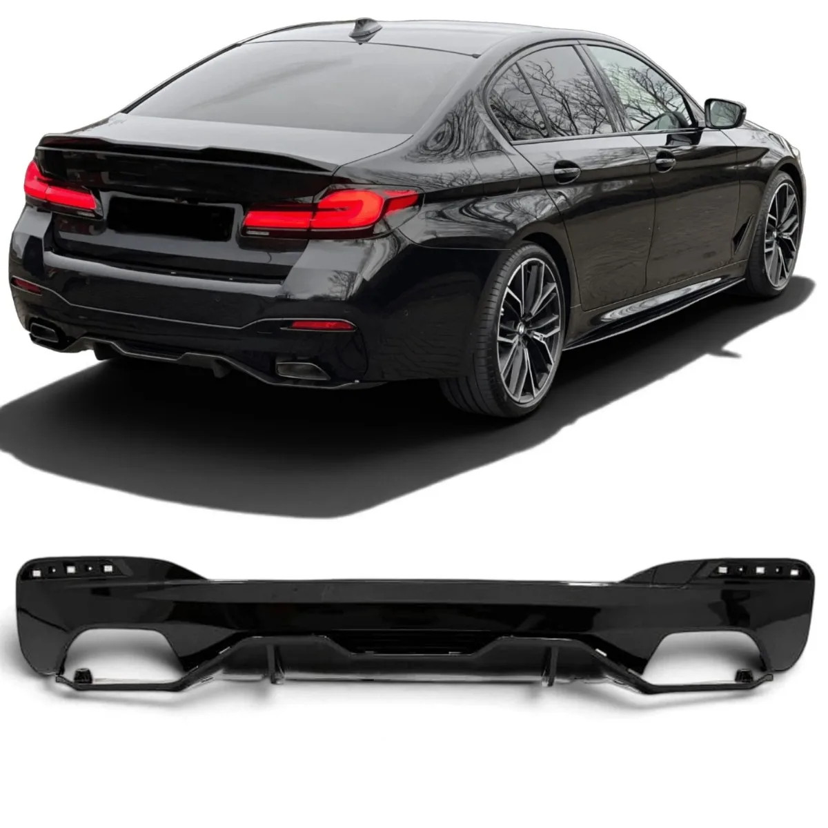 Diffuser Gloss Black for BMW 5 Series G30 / G31 M-tech | 2017-2024