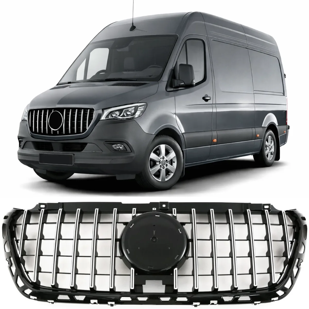 Panamericana GT Grille for Mercedes W907 Sprinter + GrilleTrim | 2018-2026
