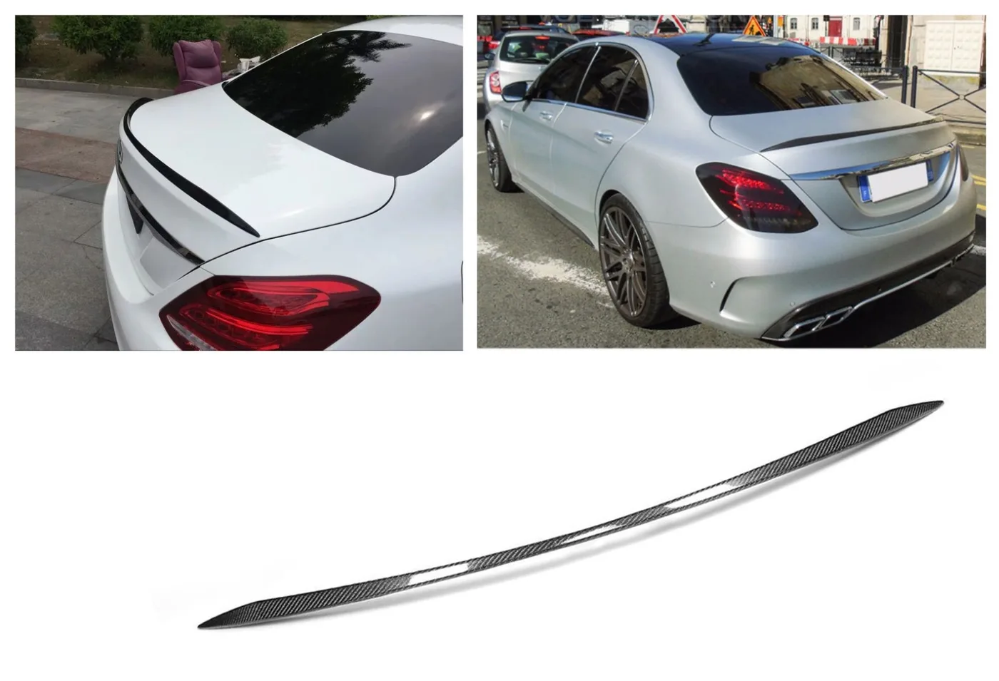 Rear Spoiler Carbon for Mercedes W205 C-Class | 2014-2018