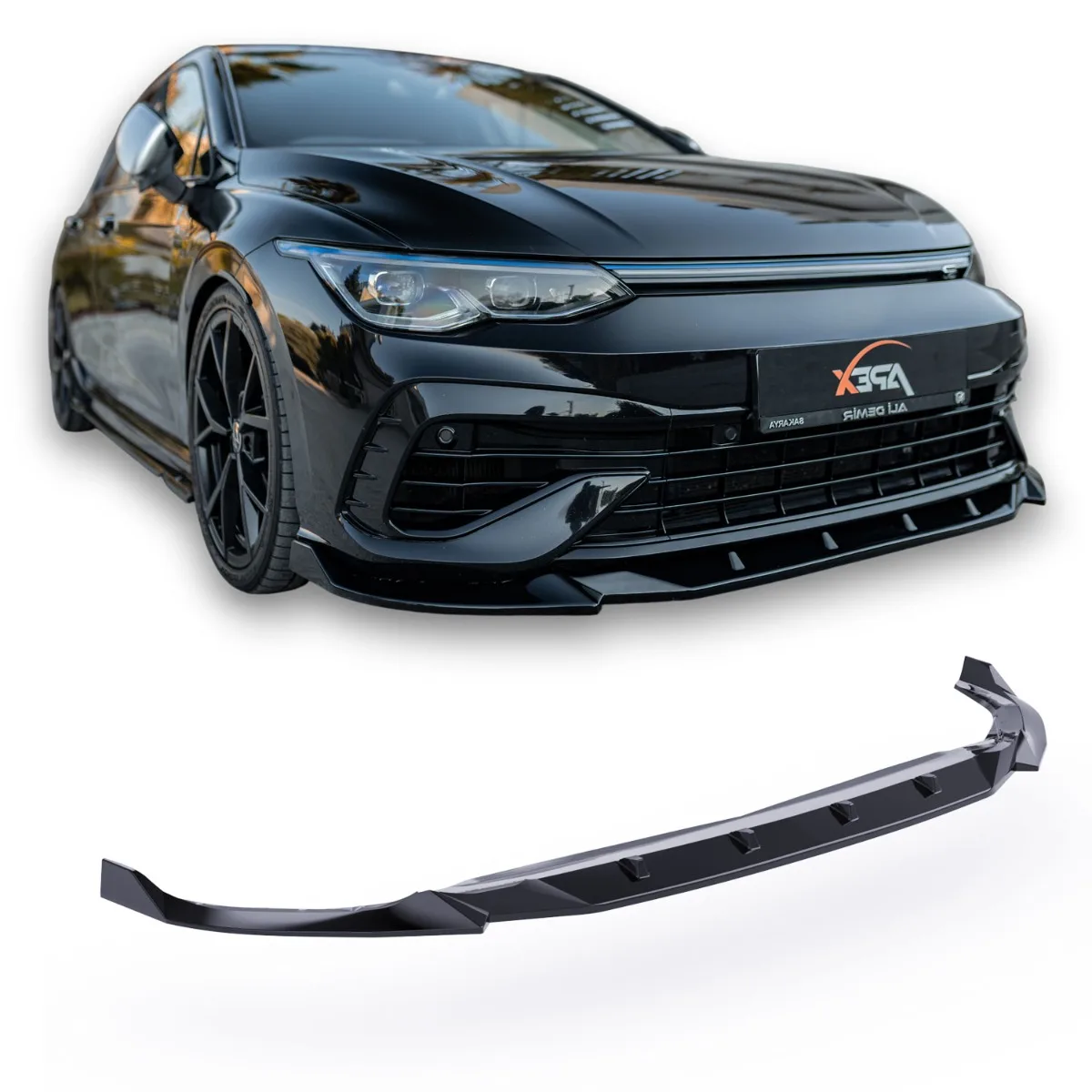 Front splitter for Volkswagen Golf Mk8 R | 2020-2024