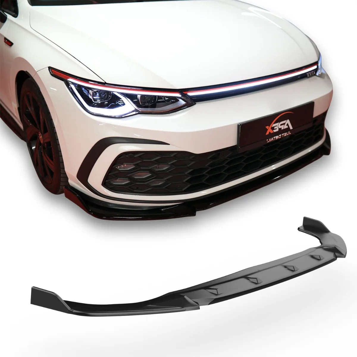 Передний сплиттер для Volkswagen Golf Mk8 GTI / GTE / GTD / R-Line | 2020–2024