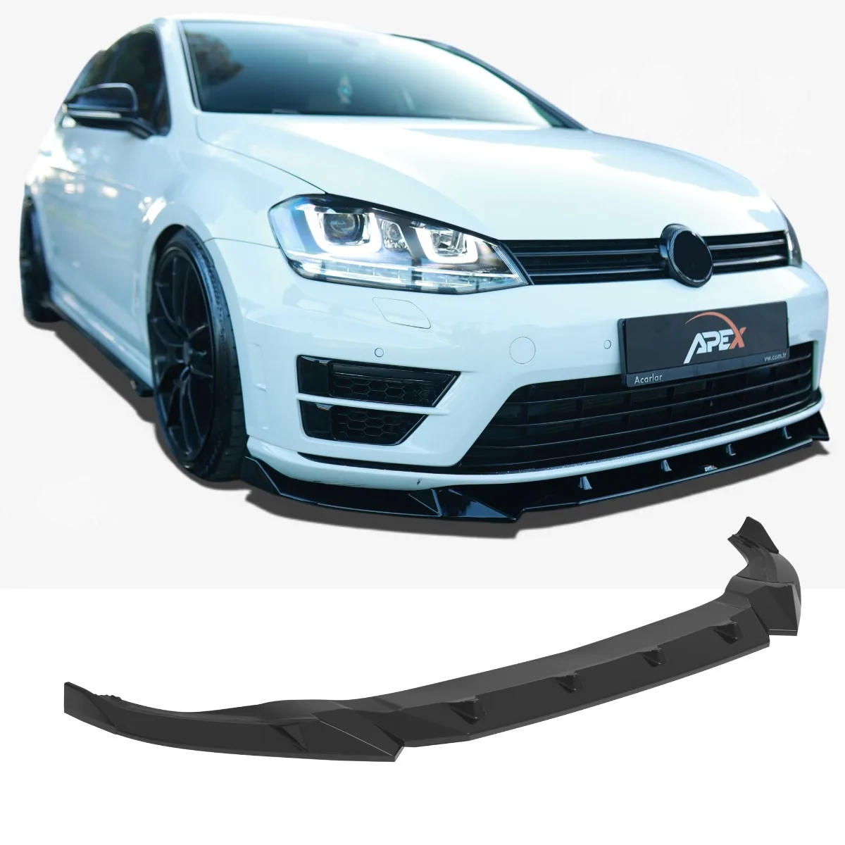 Esisplitter Volkswagen Golf Mk7 R & R-Line (Mk7) jaoks | 2013–2016