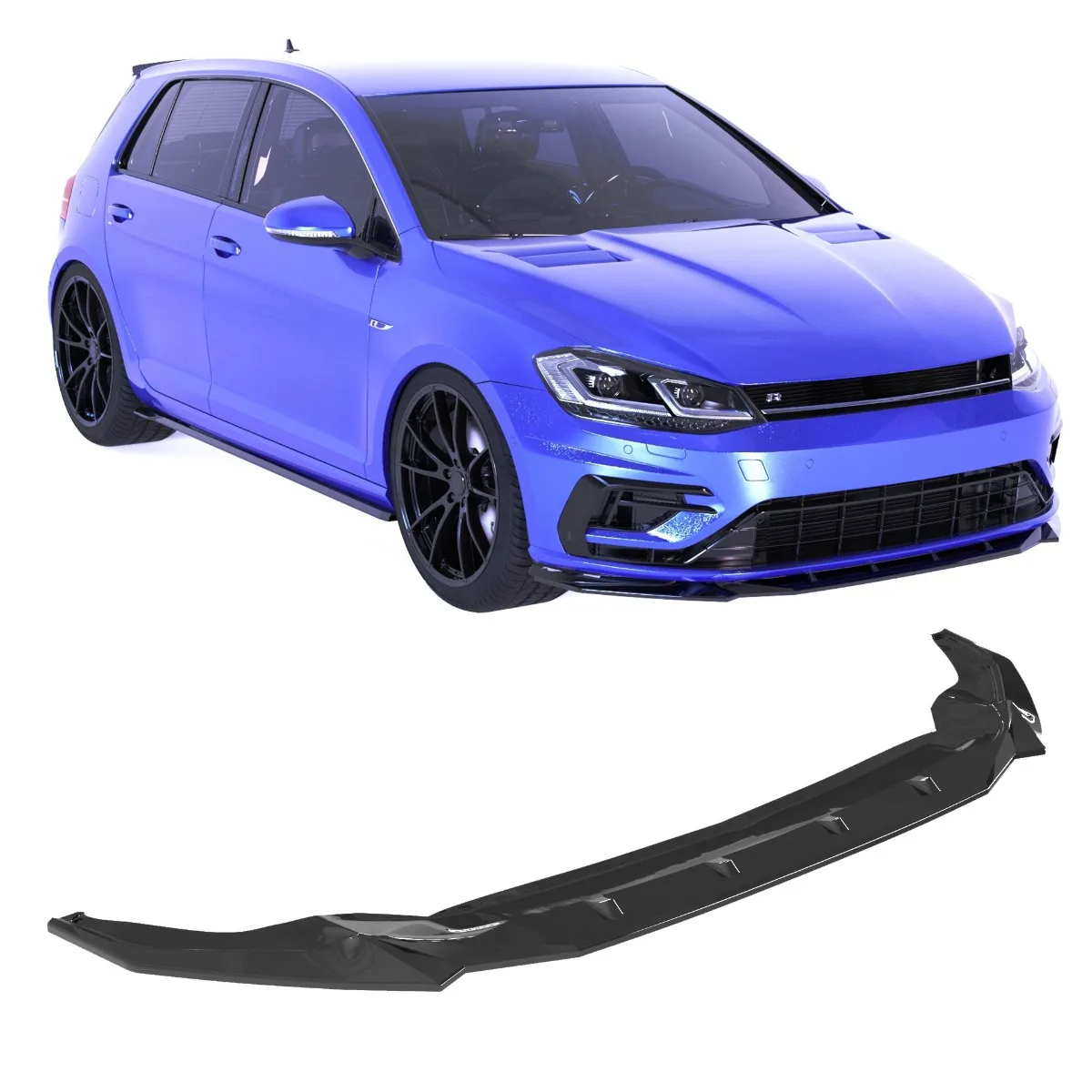 Esisplitter Volkswagen Golf Mk7.5 R / R-Line jaoks | 2016–2020