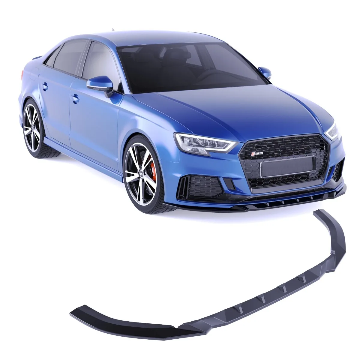Front splitter for AUDI RS3 8V Facelift Sportback | 2017–2019