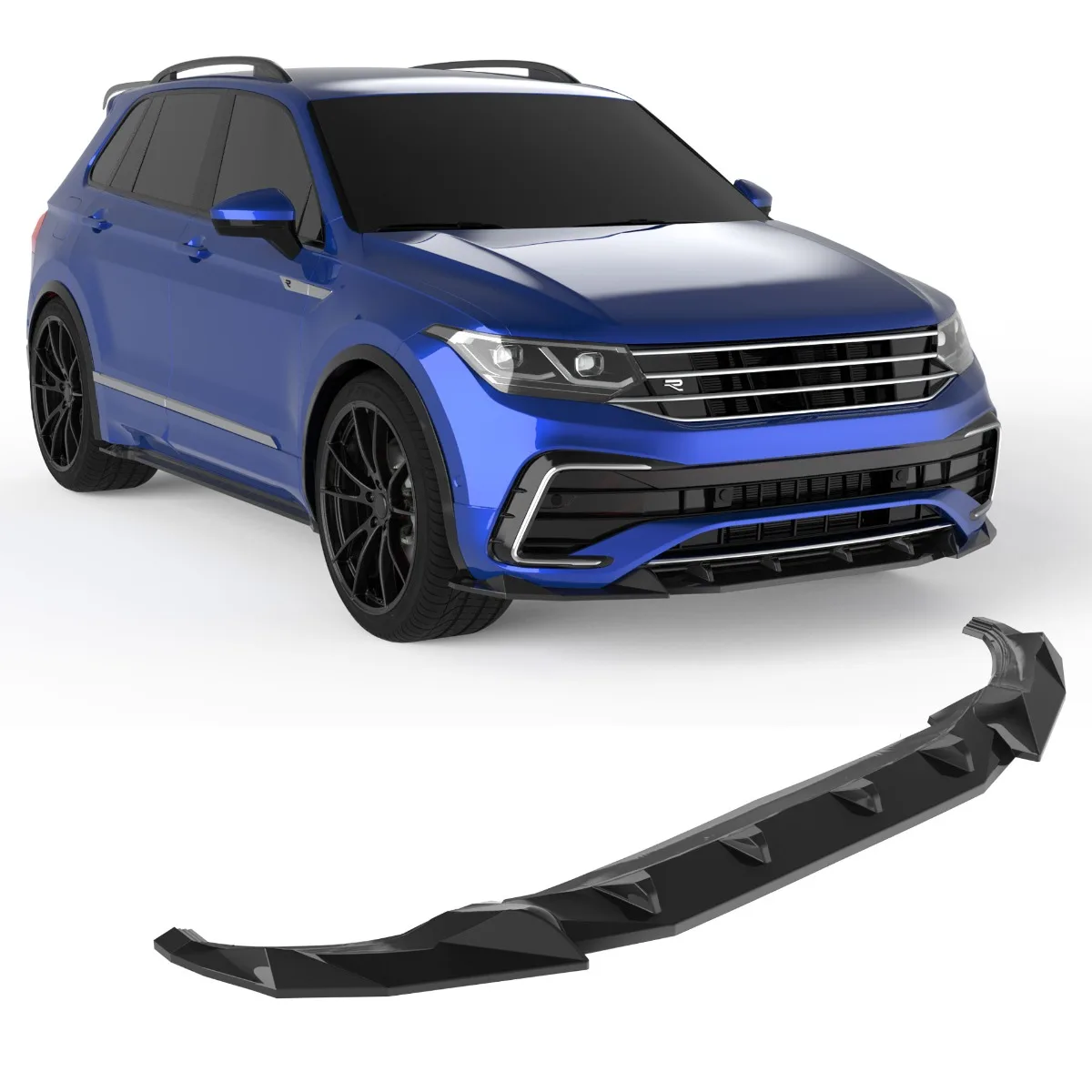 Front splitter for Volkswagen Tiguan R / R-Line Mk2 Facelift | 2020–2024