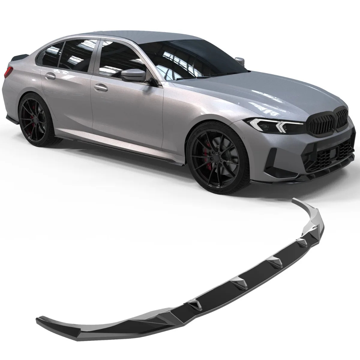 Передний сплиттер для BMW 3 серии G20/G21 M-Pakket Facelift | 2022-2026