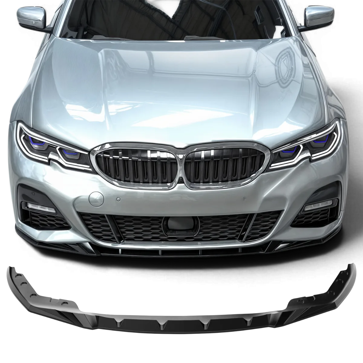 Передний сплиттер для BMW 3 Series G20/g21 с пакетом M, до фейслифта | 2019-2022