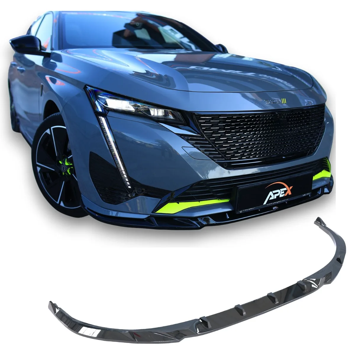 Front splitter for Peugeot 308 GT Mk3 Hatchback & SW | 2021-2026