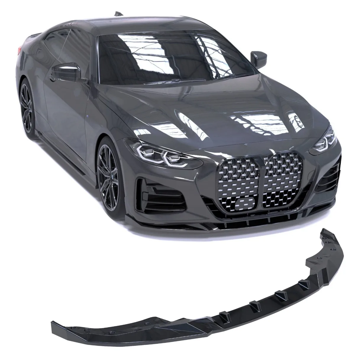 Front splitter for BMW 4 Series Coupe (g22/g23) M-Pakket | 2020-2024