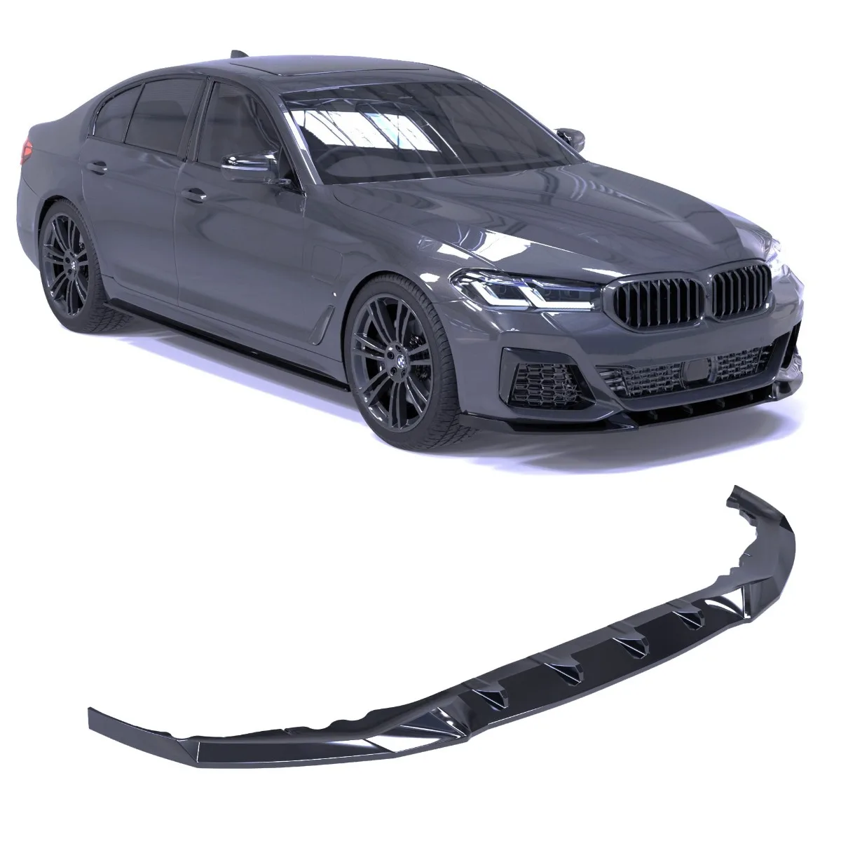 Front splitter for BMW 5 Series G30 Facelift M-Pakket | 2020-2023