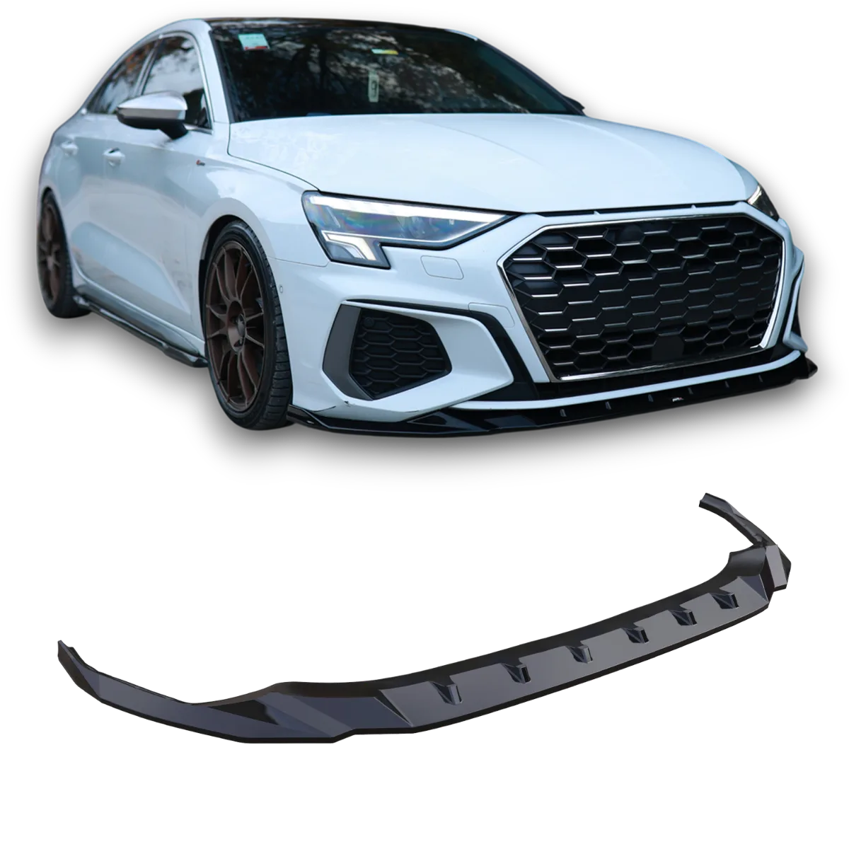 Front Splitter suitable for Audi A3 8Y with S Line (2020–2024)
