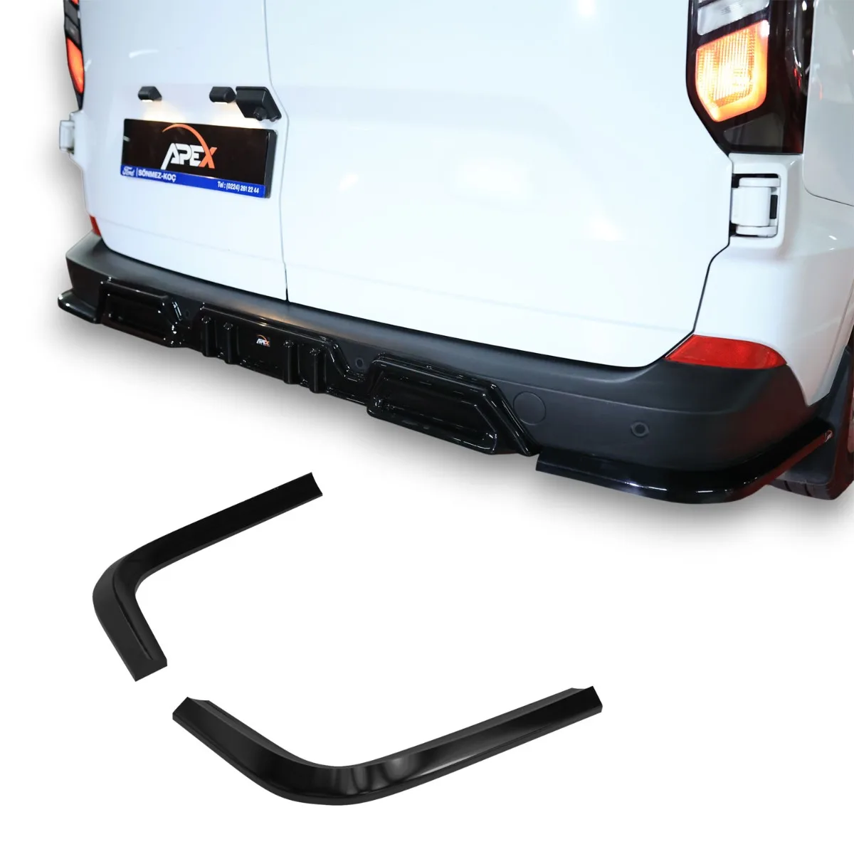 Difuusori küljesplitterid Ford Transit Custom Mk2 jaoks | 2023-2026
