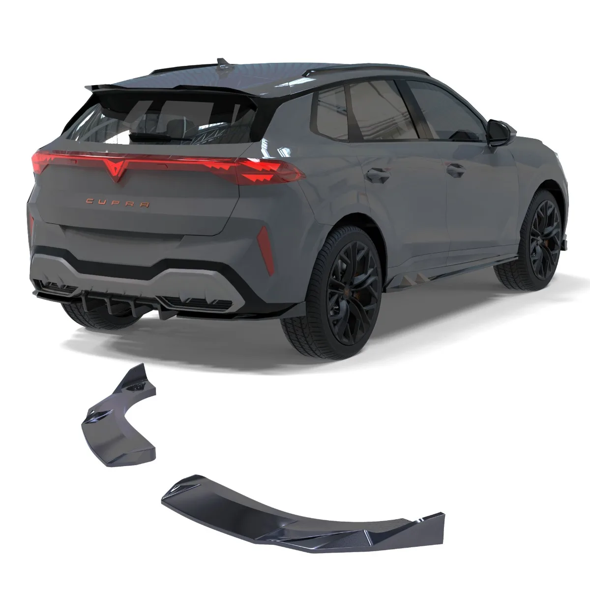 Боковые сплиттеры диффузора для Cupra Terramar | 2024-2026