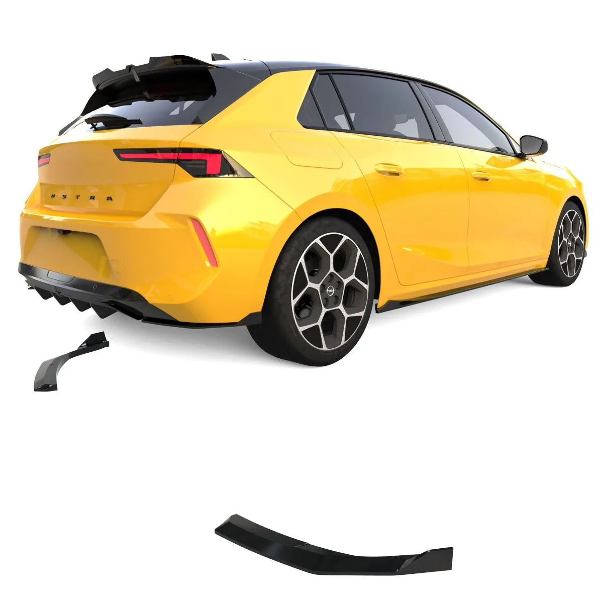 Diffuser Side Splitters for Opel Astra L | 2020-2026