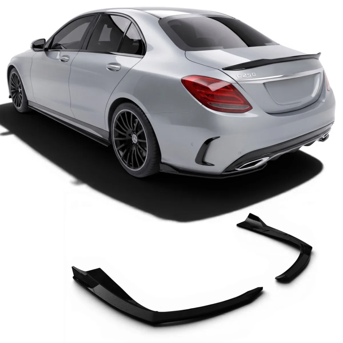 Difuusori küljesplitterid mudelile Mercedes W205 AMG-Line Pre-Facelift | 2014-2018
