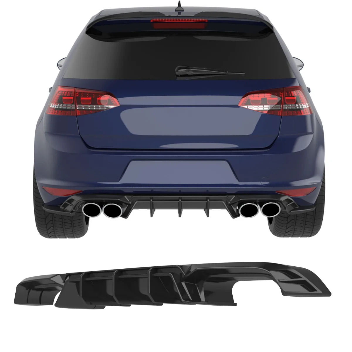 Difuusor Volkswagen Golf Mk7 R jaoks | 2013–2016