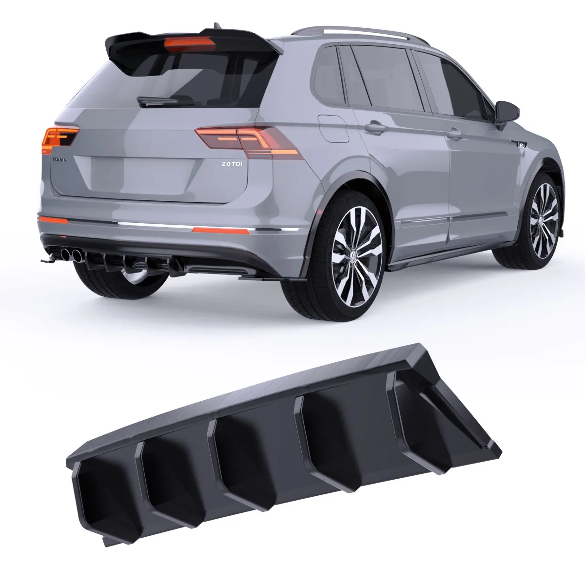 Diffuser for Volkswagen Tiguan Mk2 R‑Line | 2015–2020