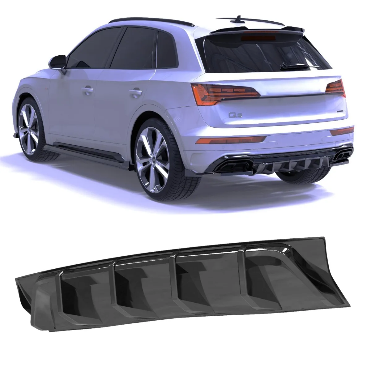 Diffuser for AUDI SQ5 / Q5 S-Line Mk2 Facelift | 2020–2024