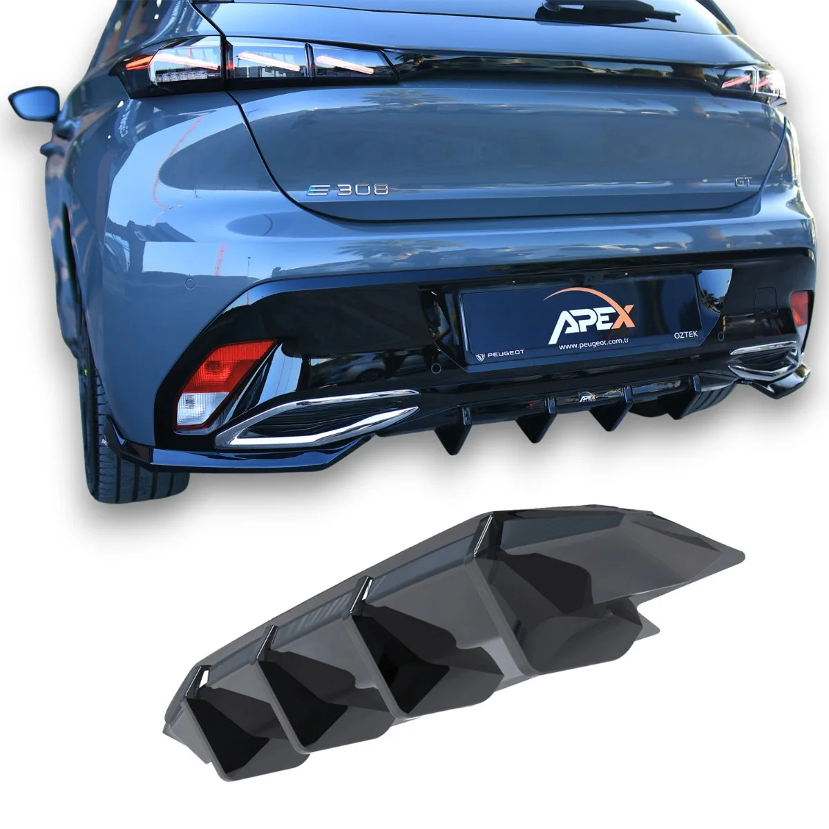 Diffuser for Peugeot 308 GT Mk3 Hatchback | 2021-2026
