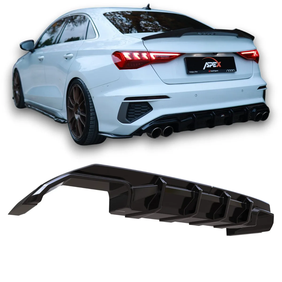 Diffuser for AUDI S3 8Y Sedan | 2020-2024